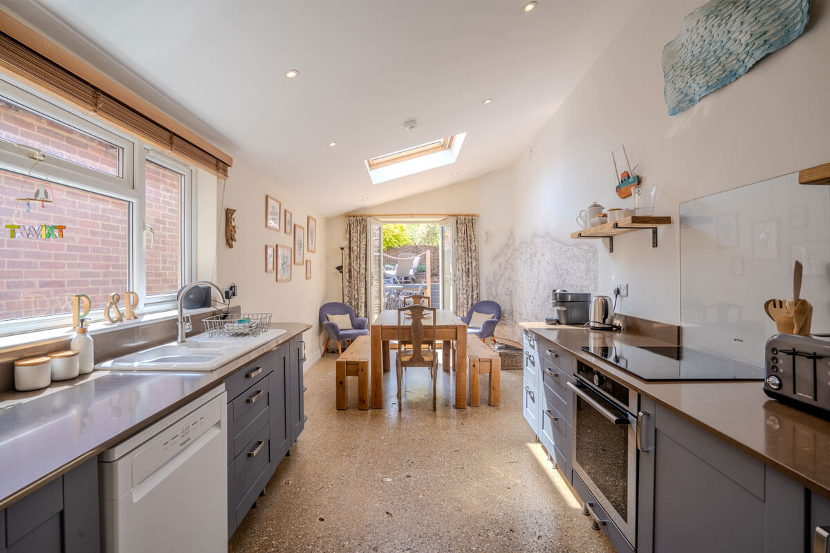 photography of kitchen in holiday cottage in Burnham Overy, North Norfolk