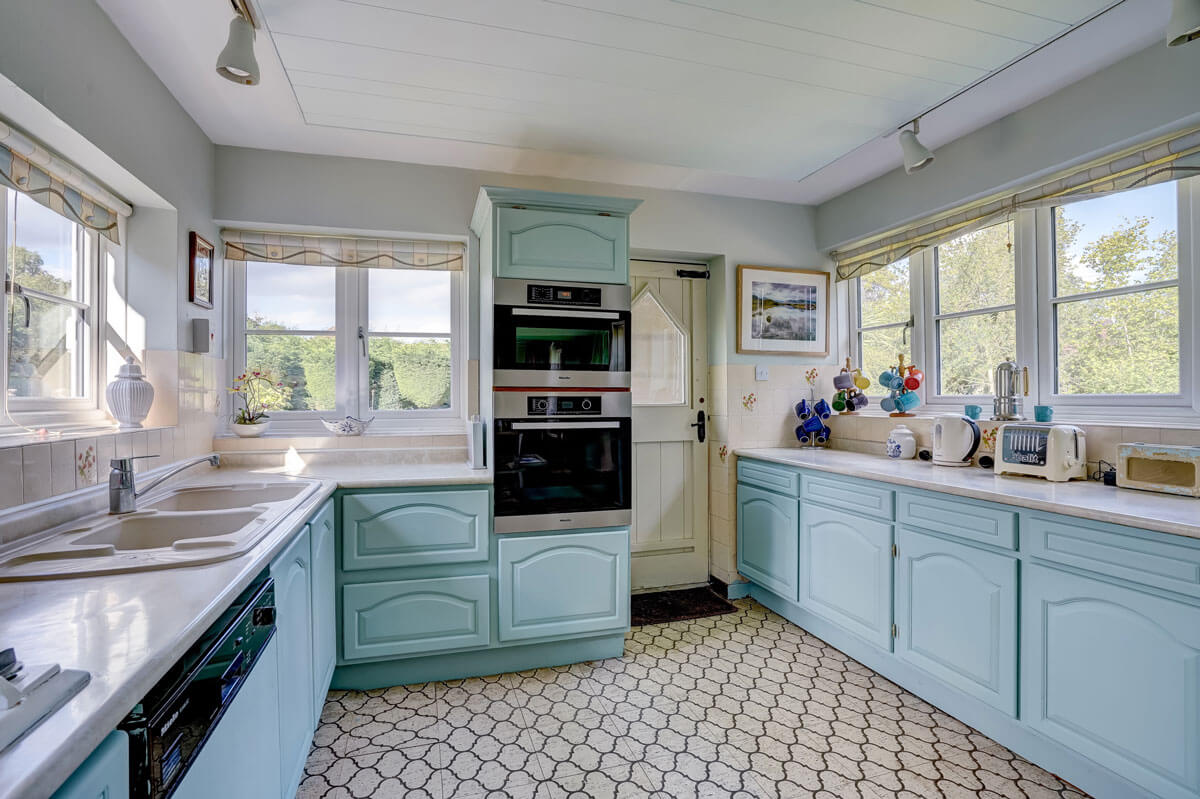 kitchen with views to garden