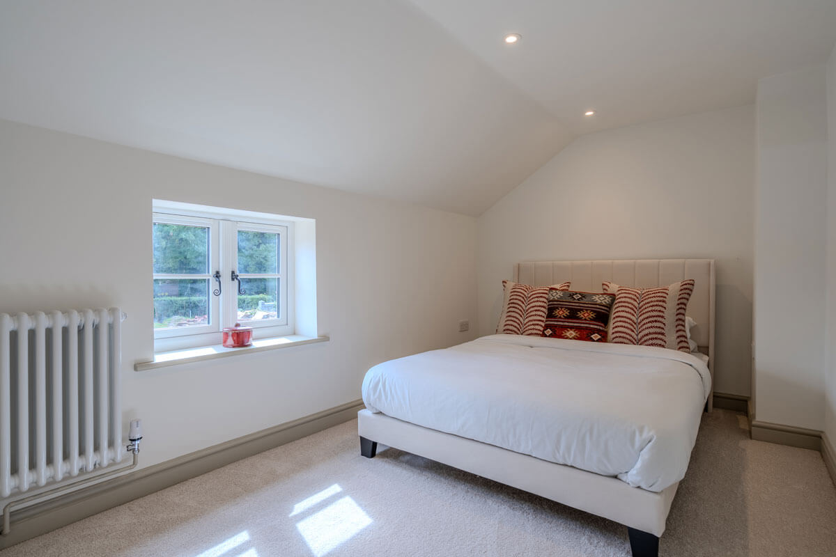 bedroom of 18th century cottage