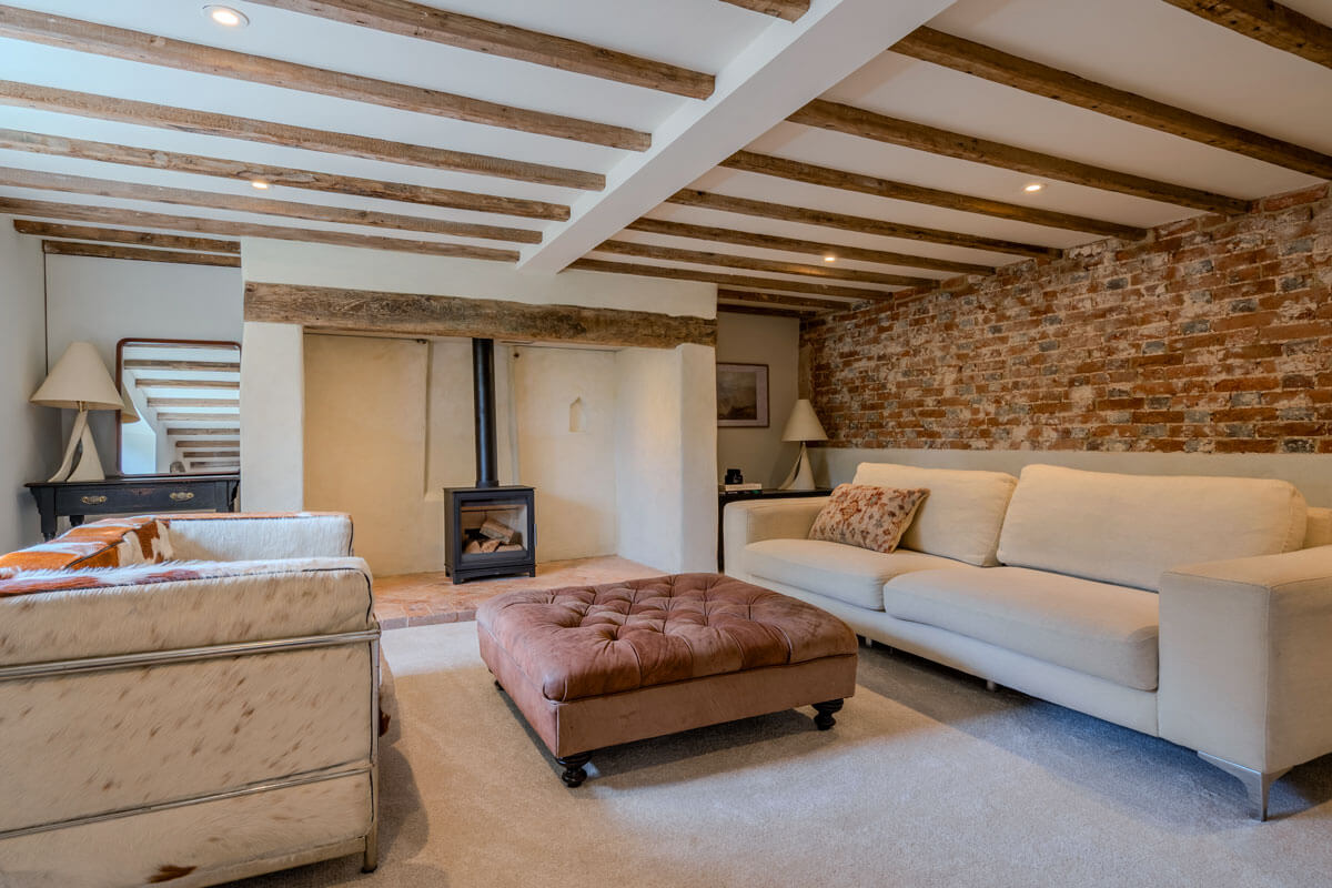 sitting room in cottage