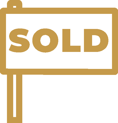 sold board icon in gold